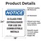 Signmission D-Class Fire Extinguisher For OSHA Notice Sign, Vinyl Decal, 18in W x 24in L, 2PK OS-2PACK-NS-D-1824-V-10940 - alternate 3